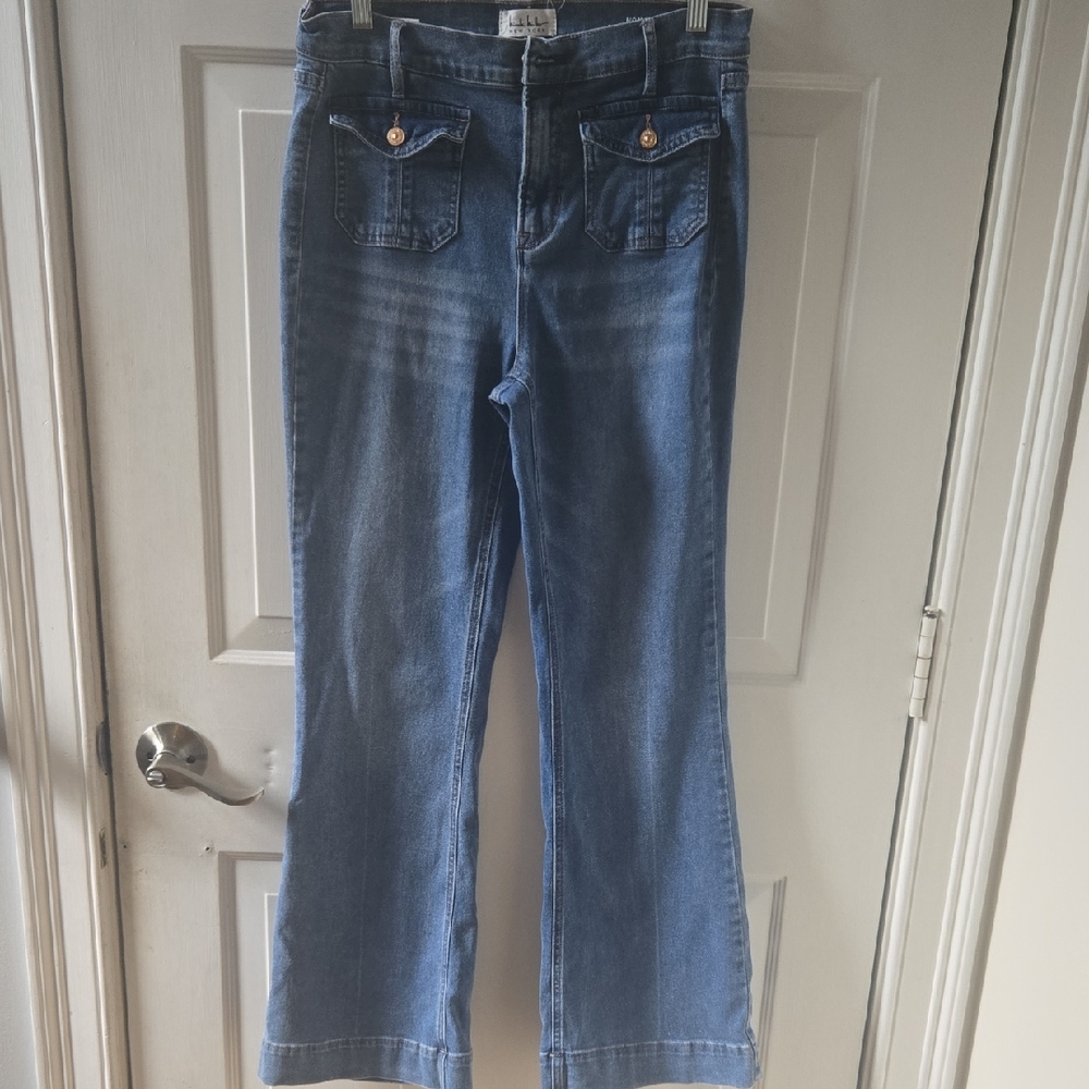 Nicole Miller Light Blue Flare Jeans